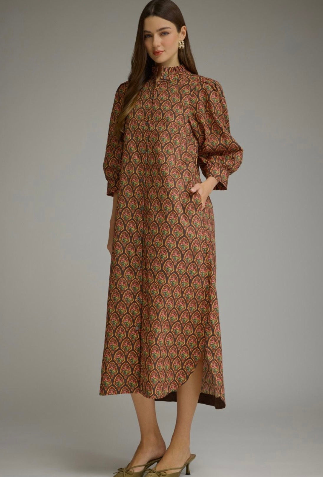 Autumn Romance Midi Dress