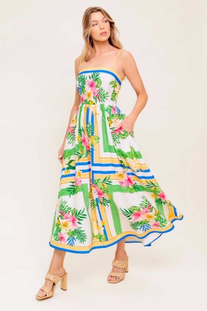 Tropical Daydream Midi Dress