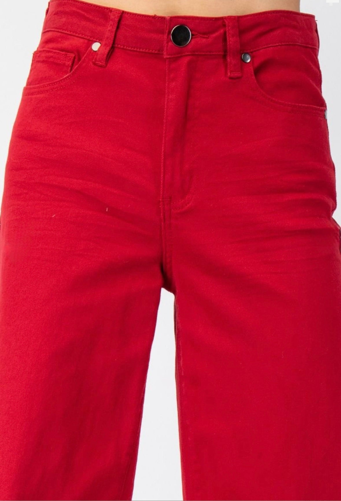Crimson Kisses Denim Pants