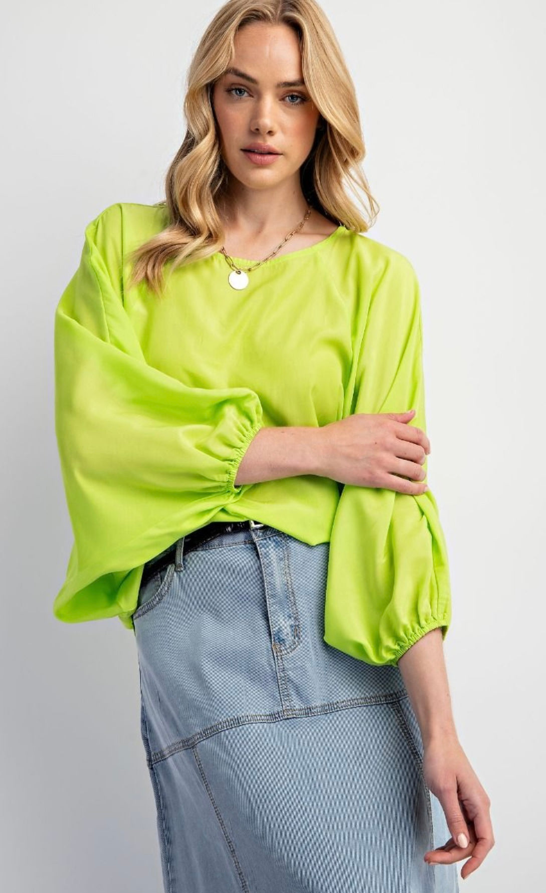 Key Lime Drift Blouse