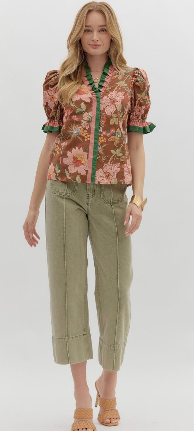 Color Kissed Blossom Top