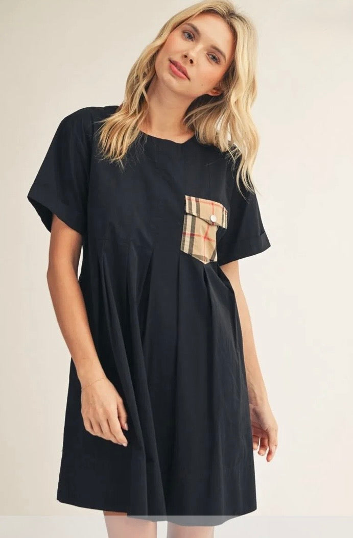 Pocket Full of Charm Dress Black Mini