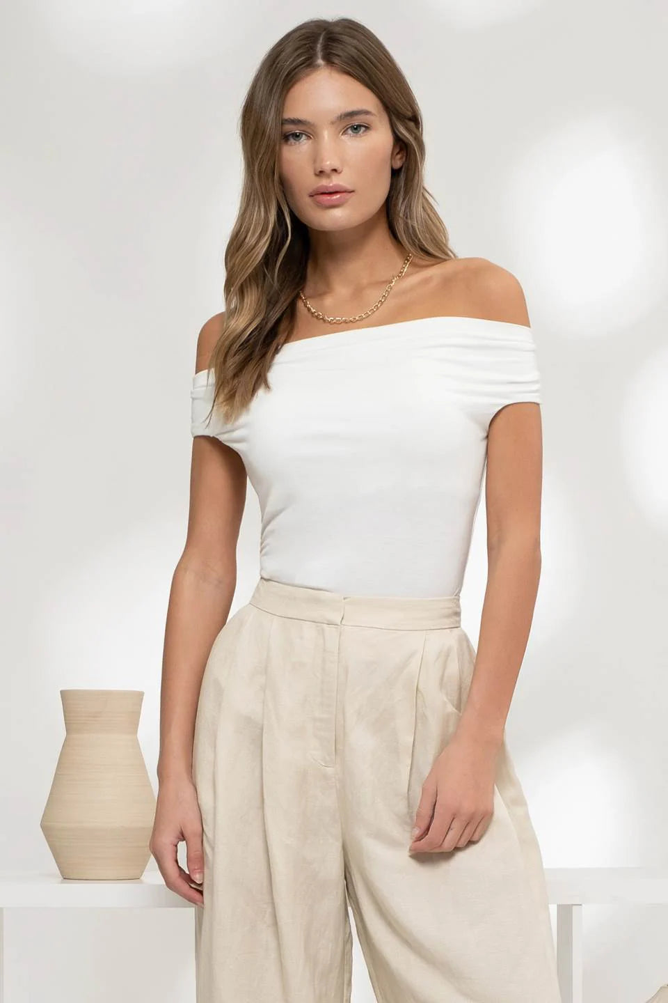 Seductive Swing Off-Shoulder Blouse