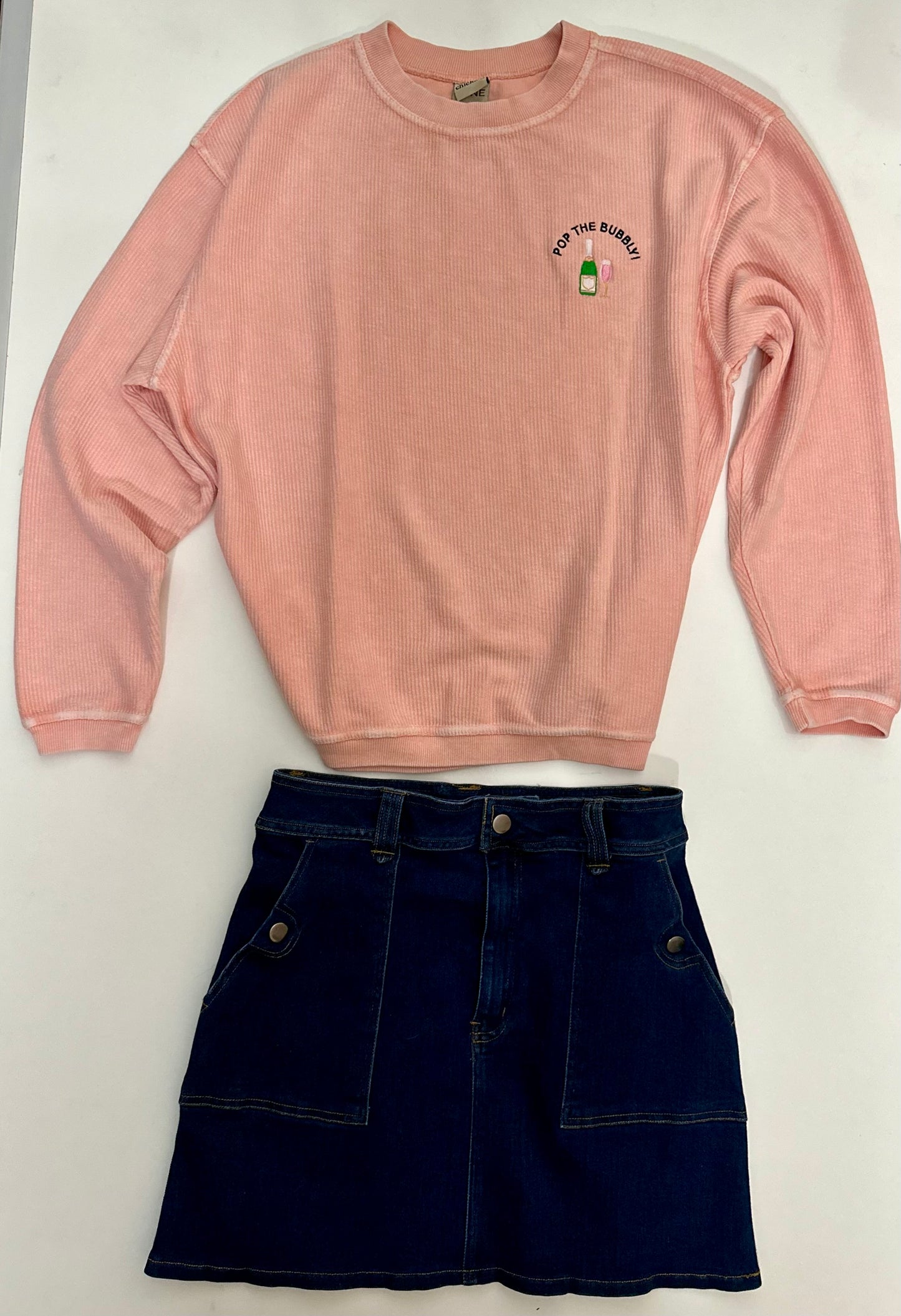 Peachy PoP The Bubbly Long Sleeve Comfy Shirt