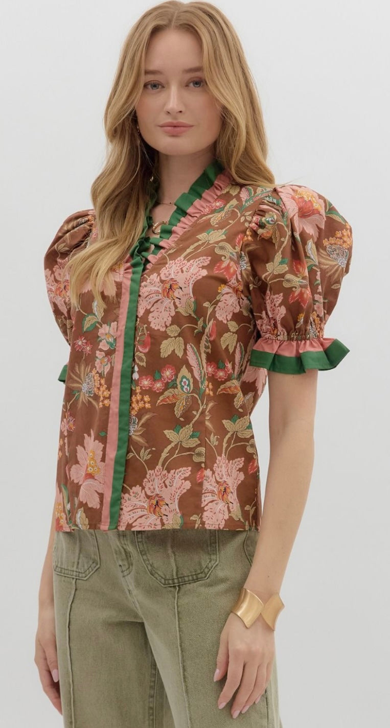 Color Kissed Blossom Top