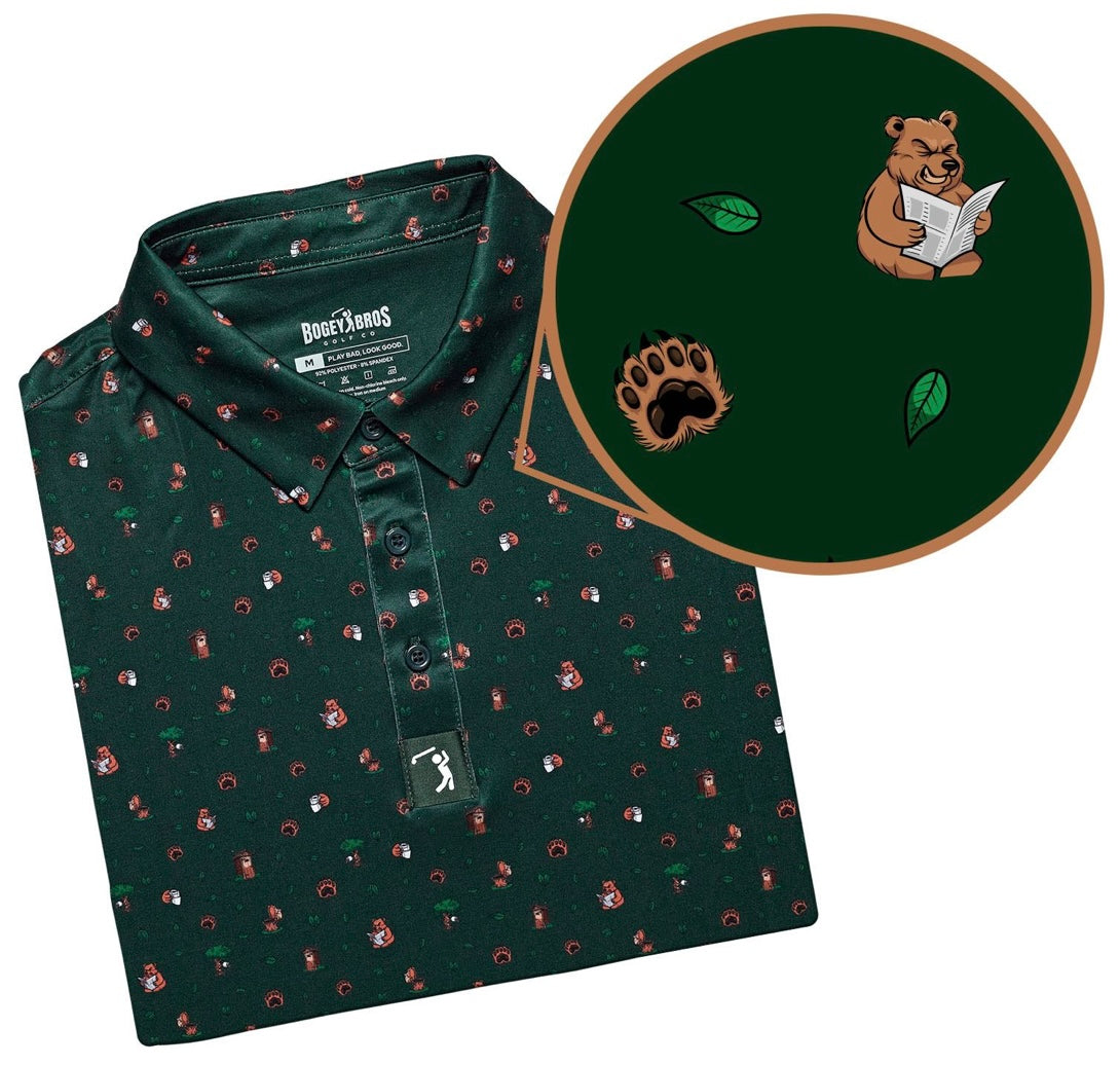 Bear Essentials Mens Polo Golf Shirt - EXPLICIT