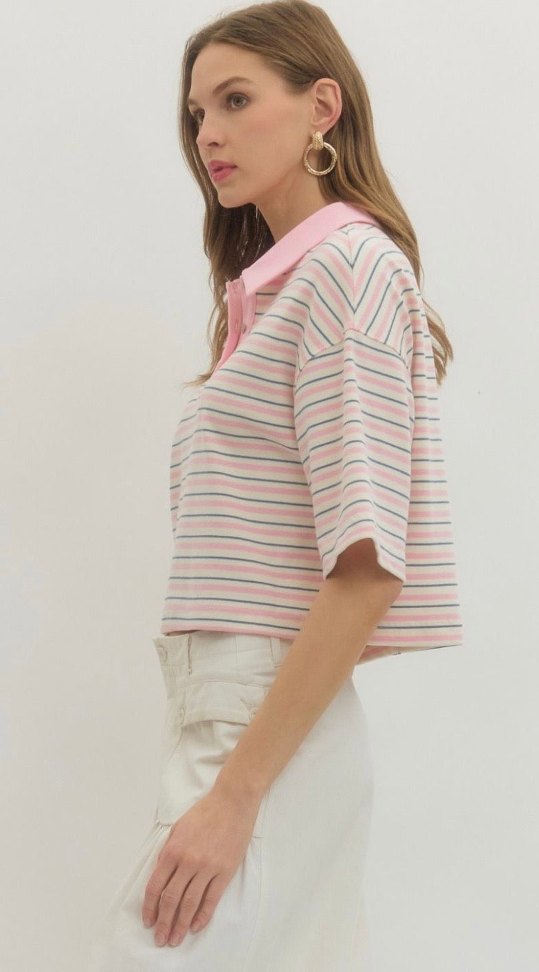 Sweet Tea & Stripes top
