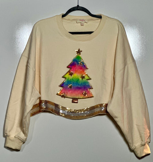 Vanilla Noel Crop Top Sweater