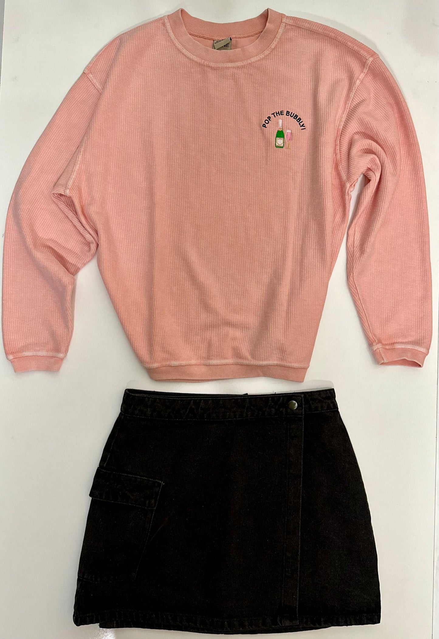 Peachy PoP The Bubbly Long Sleeve Comfy Shirt