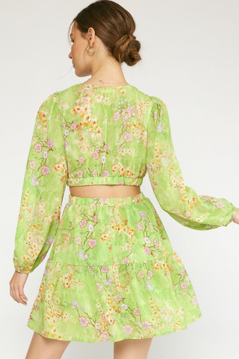 Enchanting Blooms Cut Out Dress