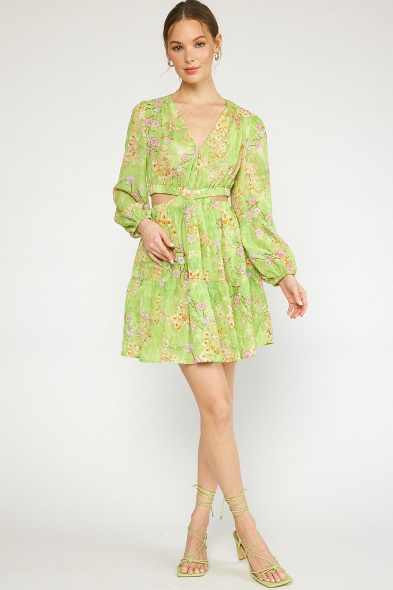 Enchanting Blooms Cut Out Dress