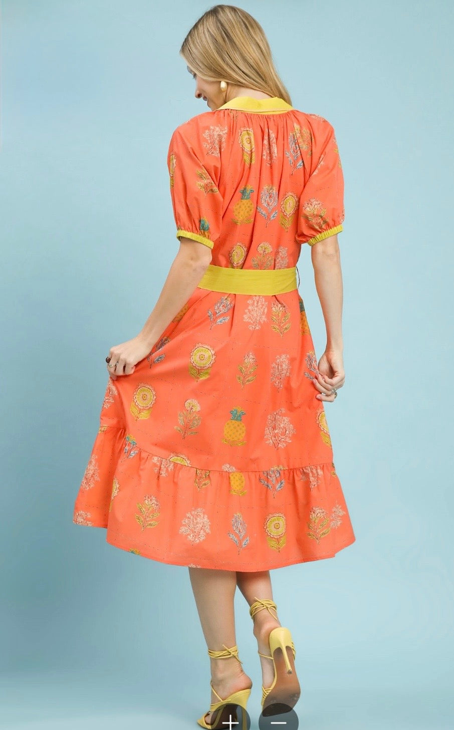  

Sunshine Citrus Midi Dress