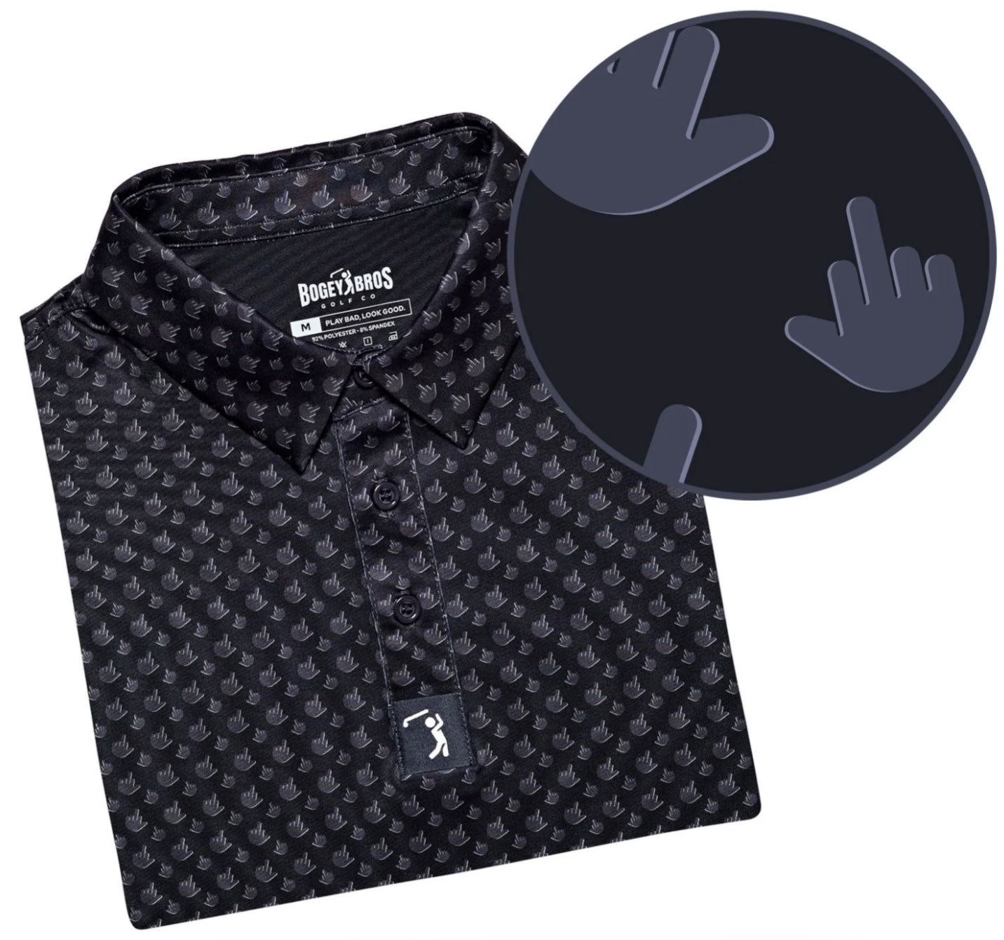 Birdie Foul Men’s Polo Golf Shirt - Explicit