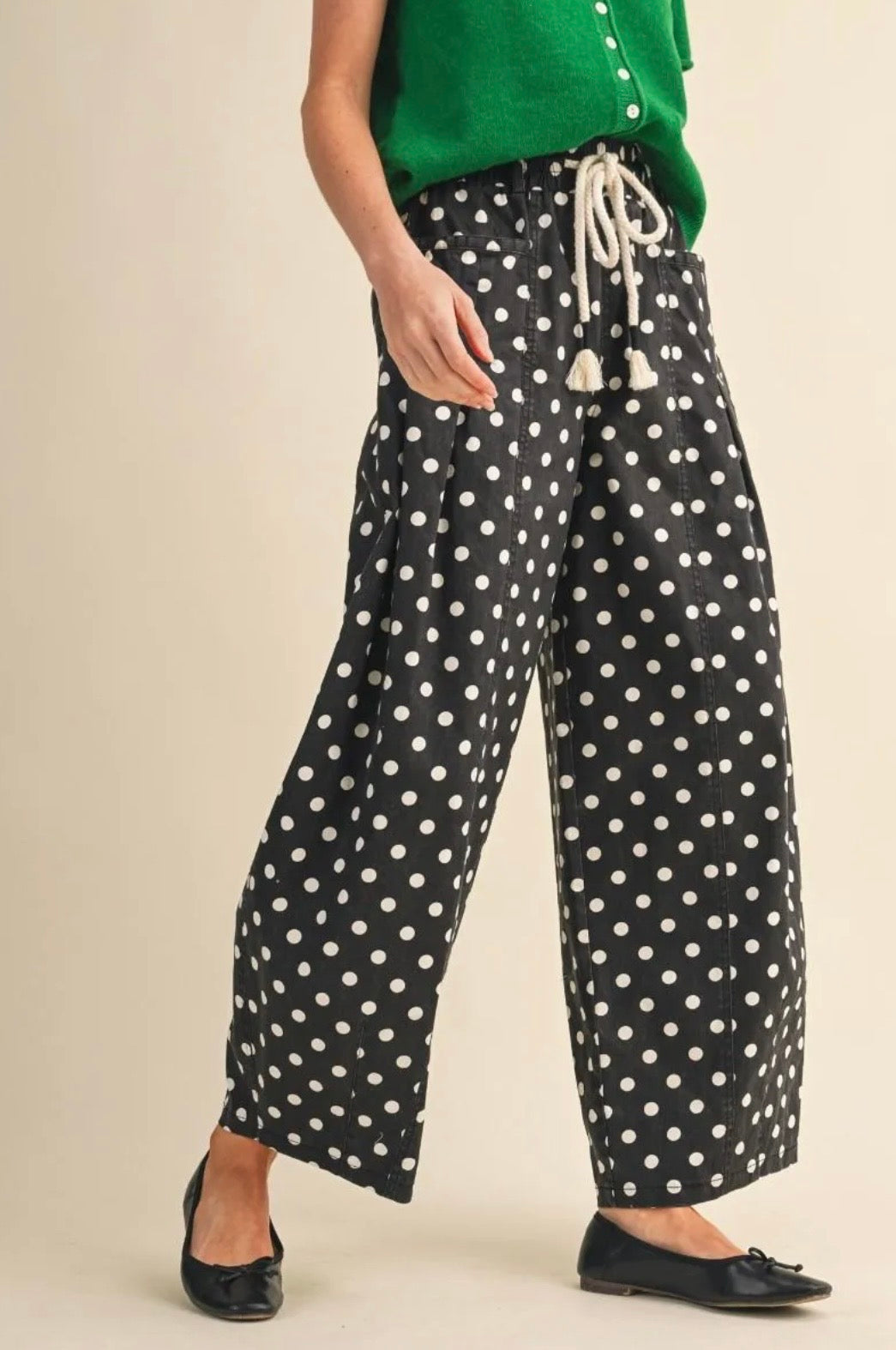Dot Your Style Barrel Pants