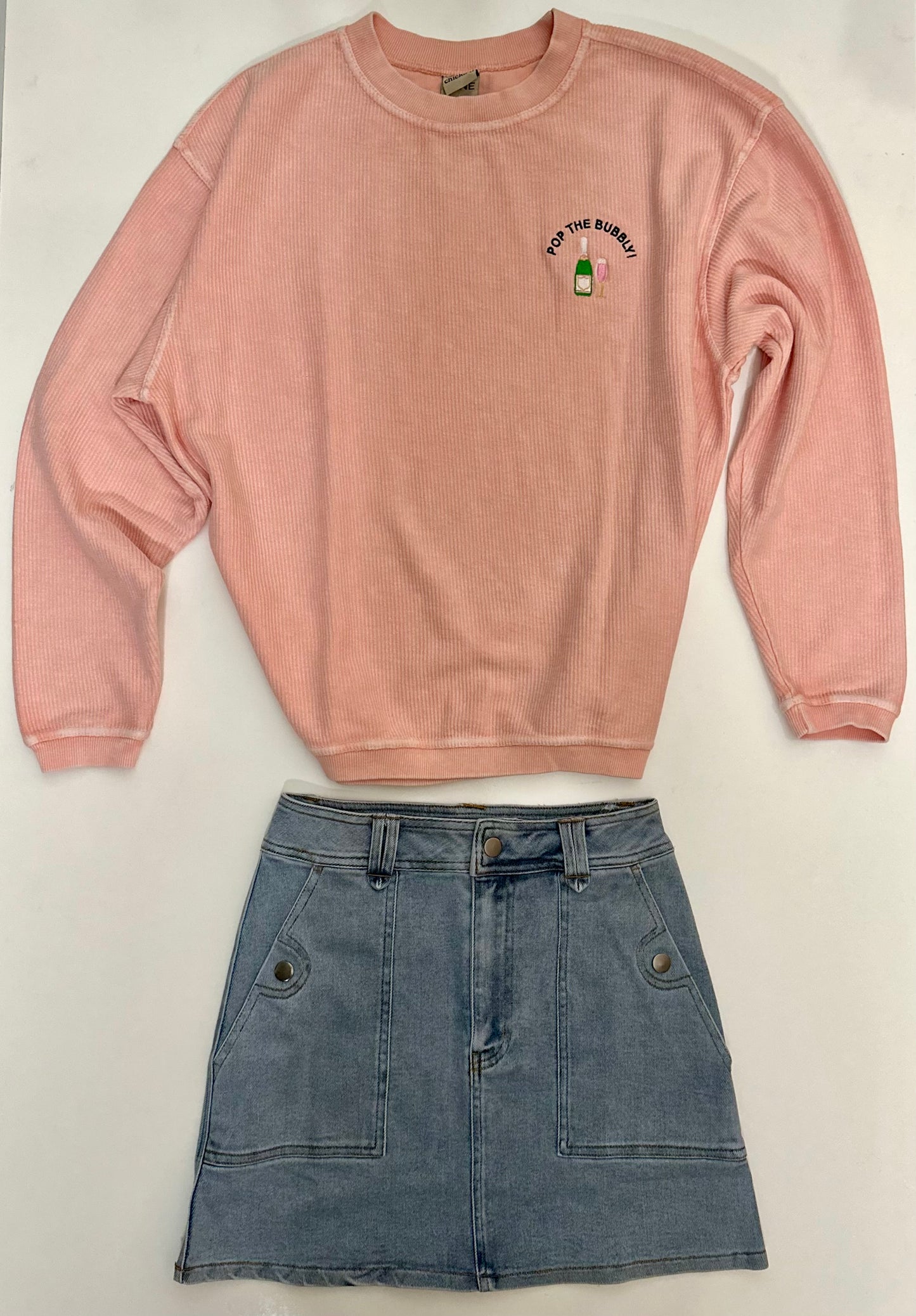 Peachy PoP The Bubbly Long Sleeve Comfy Shirt