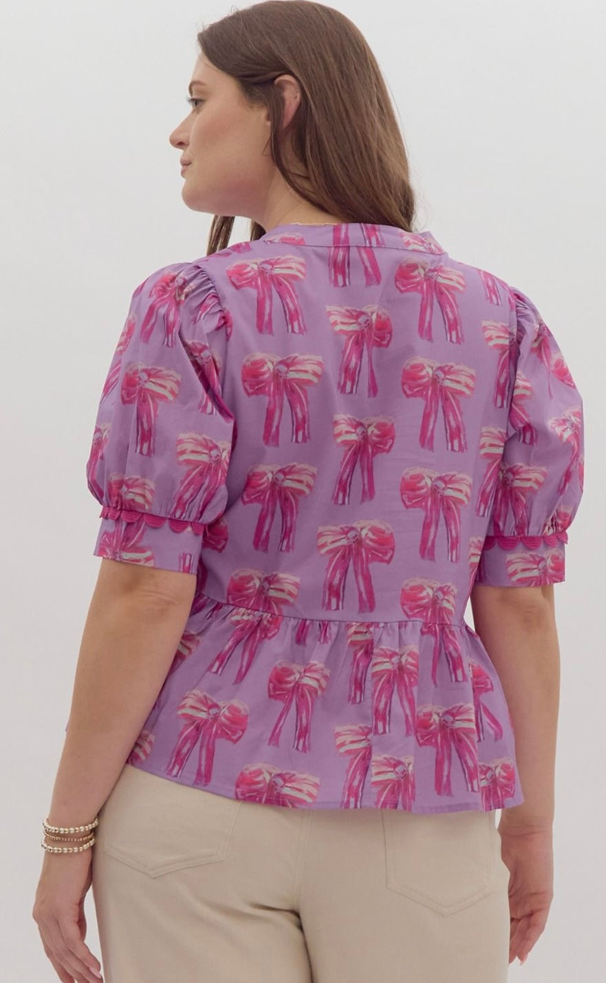 Lavender Lush Blouse- Curvy