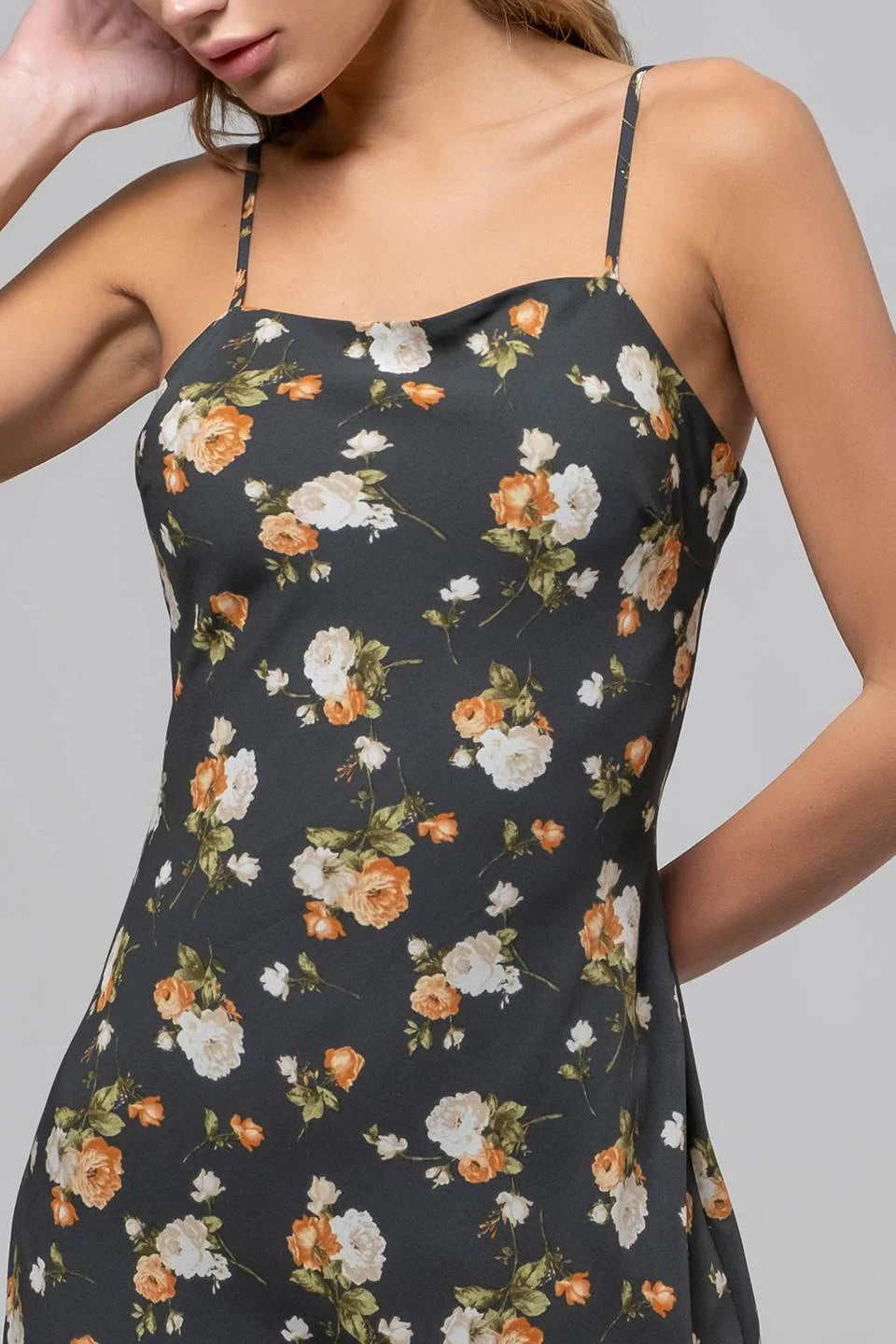 Floral Sweetheart Midi Dress