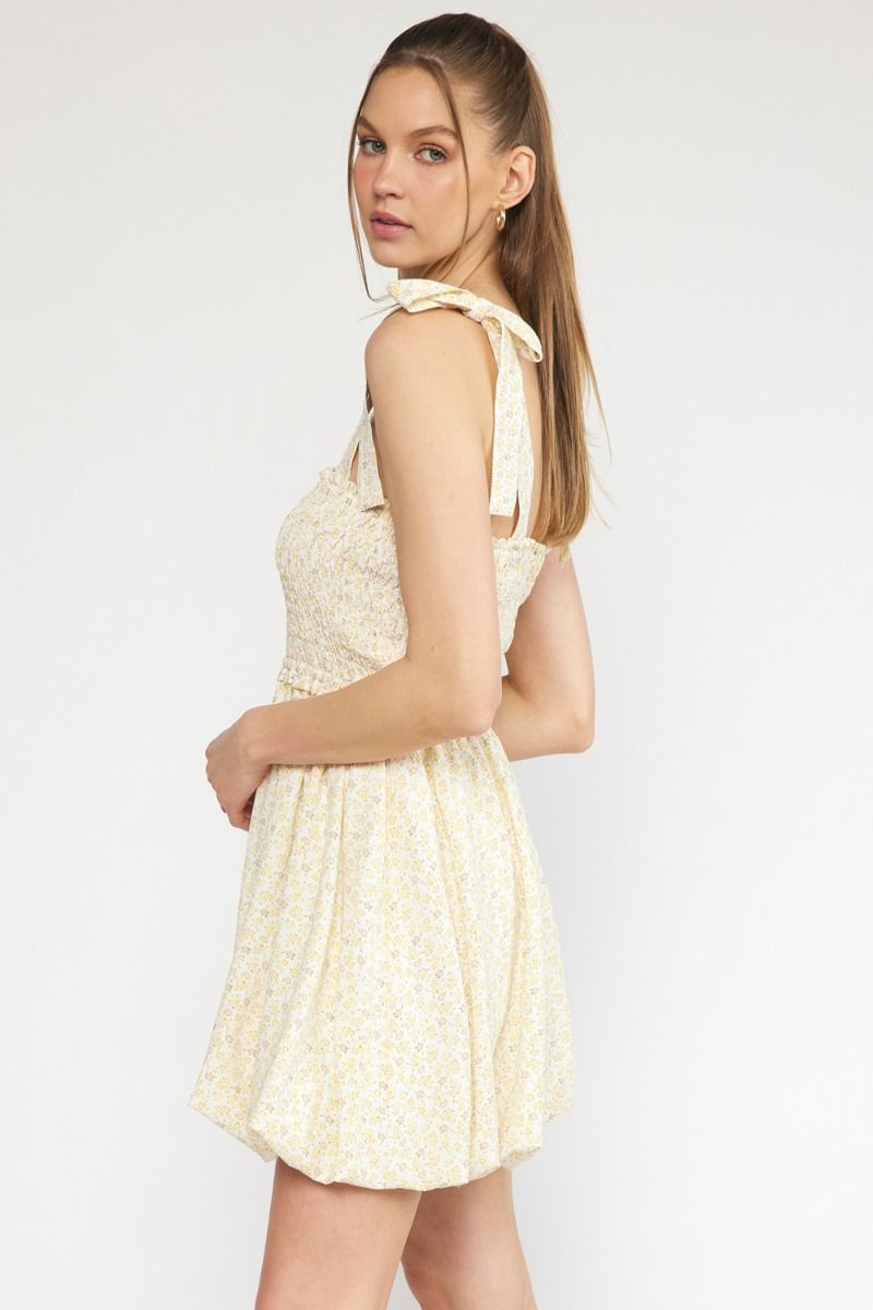 Lemon Custard Bubble Dress