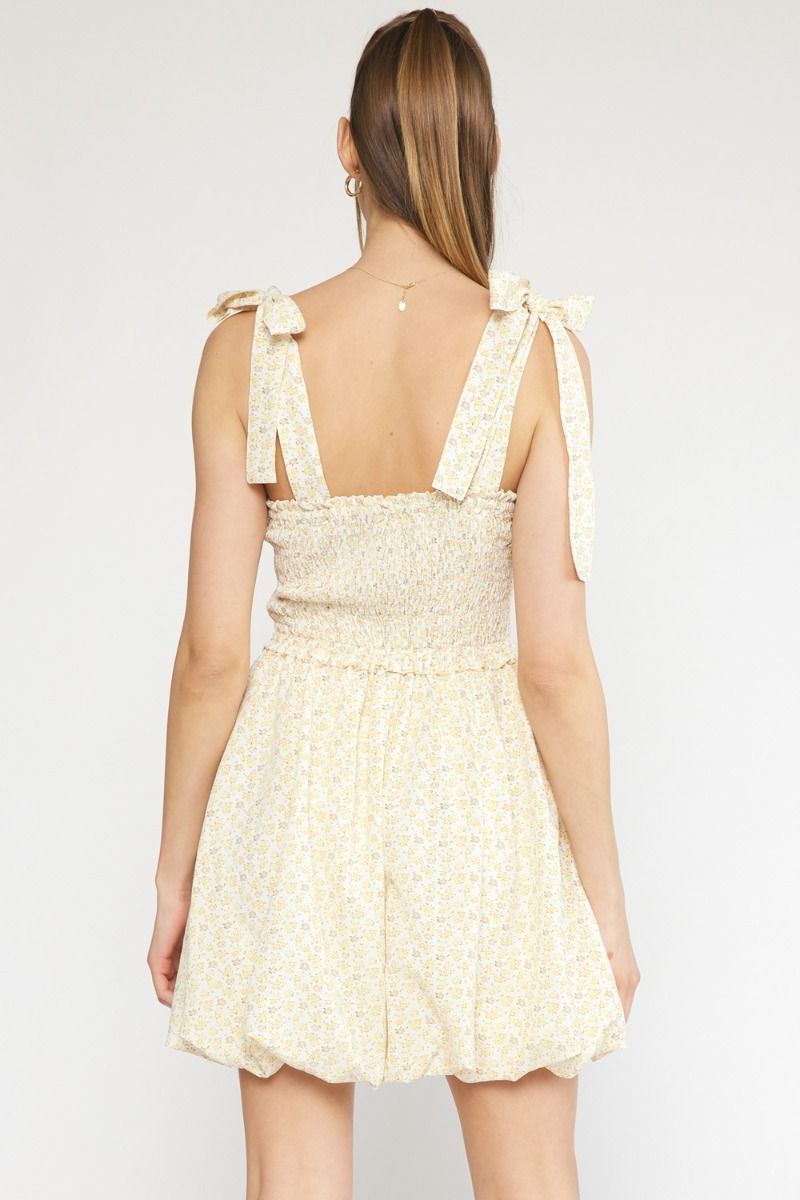 Lemon Custard Bubble Dress