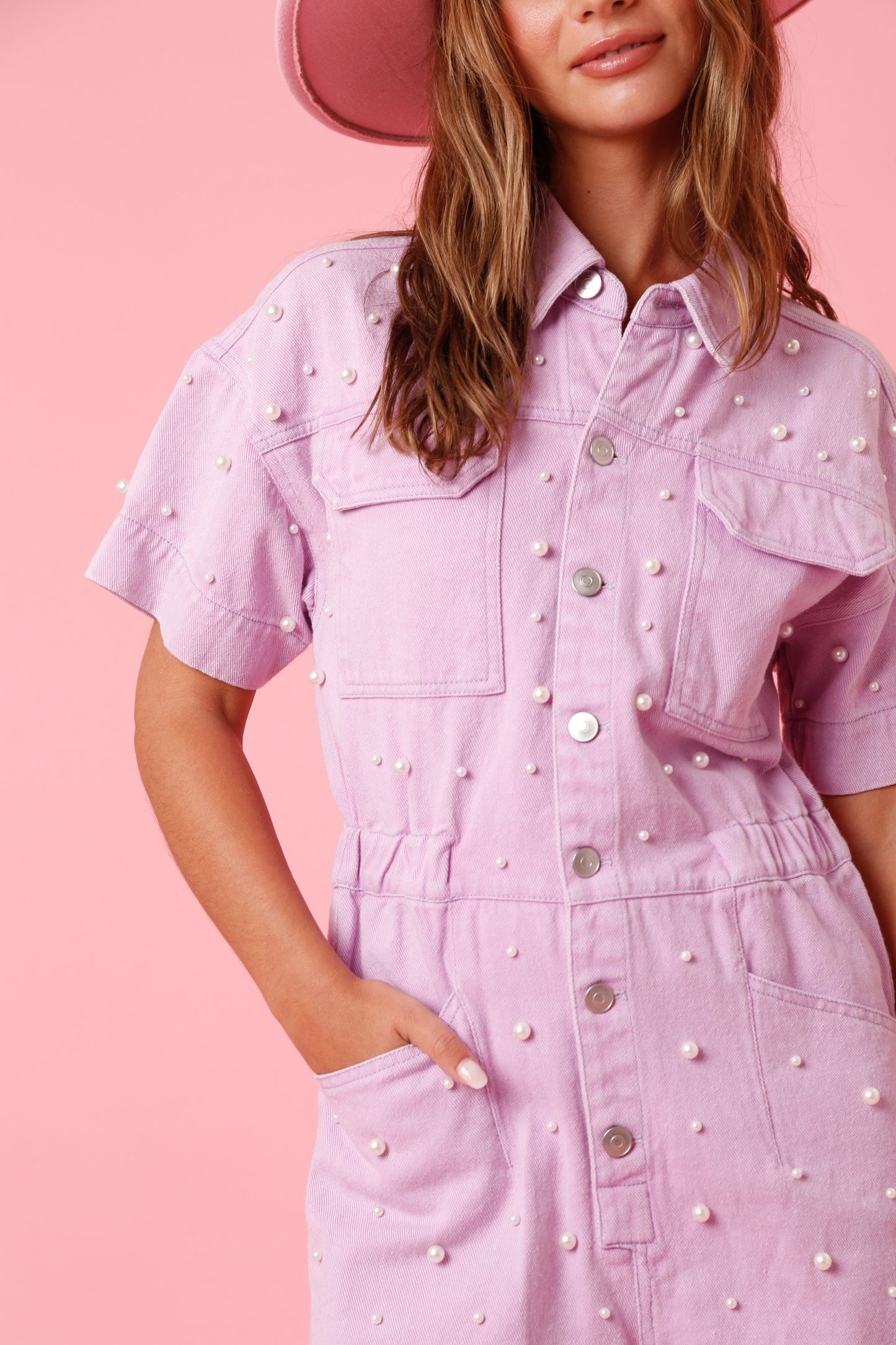 Mother-of-Pearl Lavender Romper