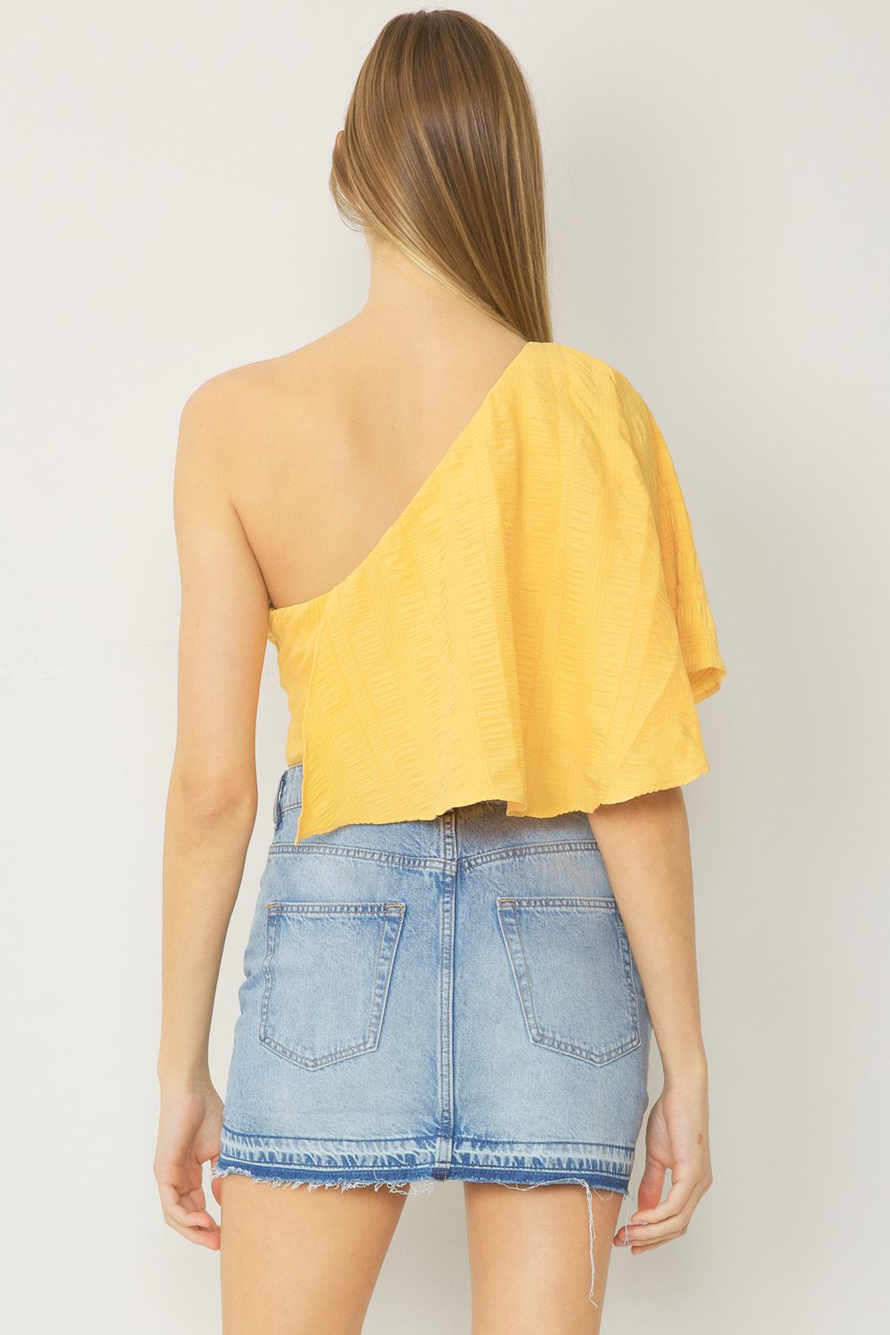 Summer Sun Off-The-Shoulder Crop Top